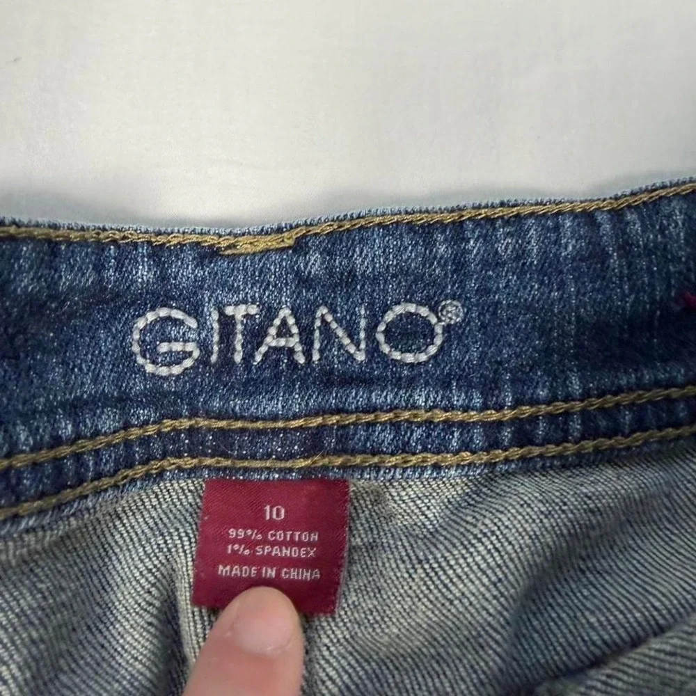 y2k Gitano denim pleated midi skirt - Picture 4 of 5